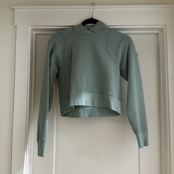 lululemon athletica Tops - Lululemon cropped hoodie: Pale green